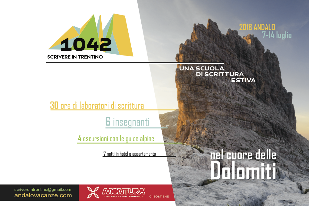 Una scuola di scrittura sulle Dolomiti: Andalo, 7-14 luglio